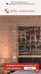 Mobile Screenshot of hotelinterlaken.ch