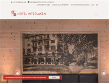 Tablet Screenshot of hotelinterlaken.ch